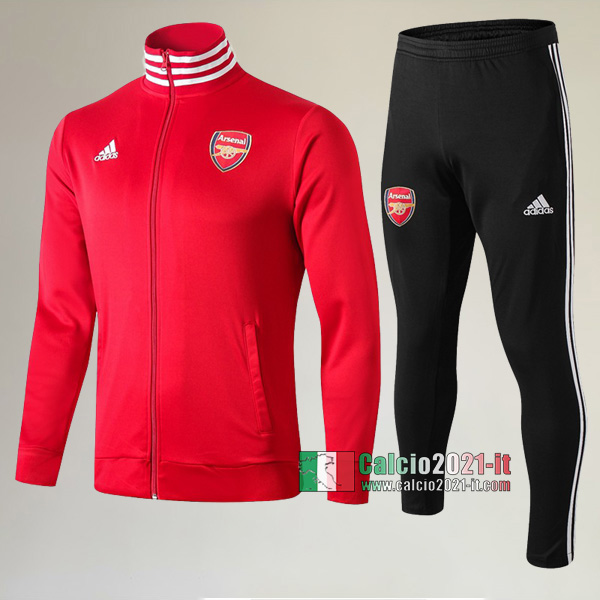 AAA Qualità: Full-Zip Giacca Nuove Del Tuta Da Arsenal FC + Pantaloni Rossa 2019/2020