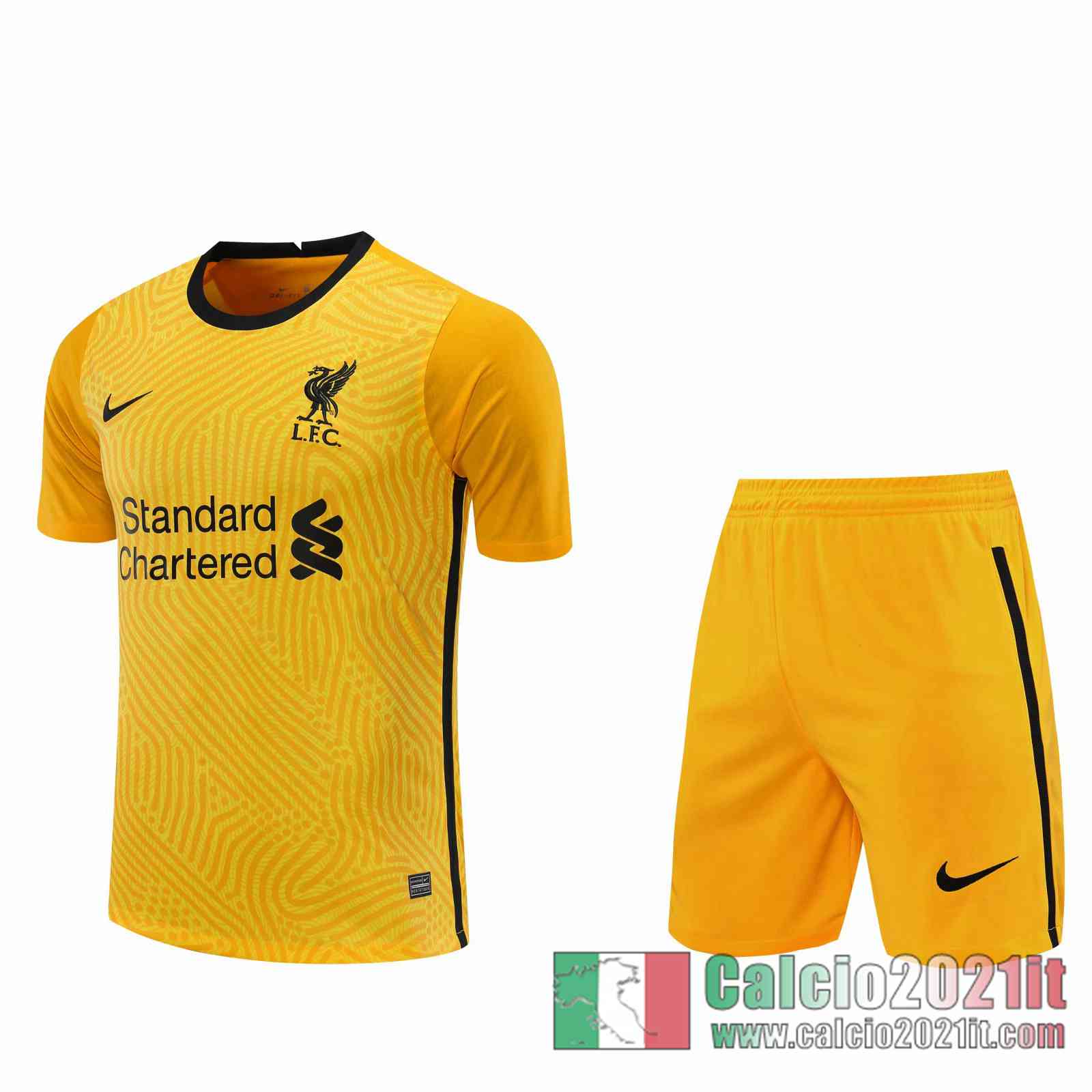 Liverpool Maglie Calcio Portiere giallo 2020 2021