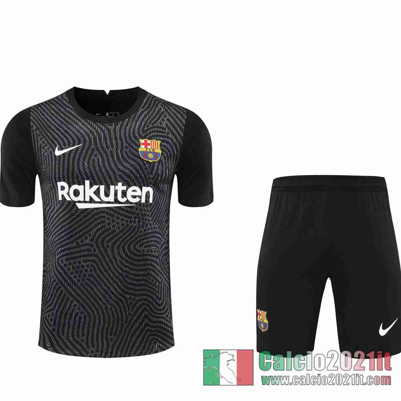 Barcellona Maglie Calcio Portiere nero 2020 2021