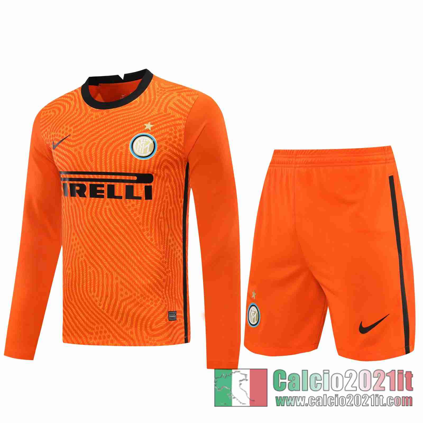 Inter Milan Maglie Calcio Portiere Manica Lunga arancia 2020 2021