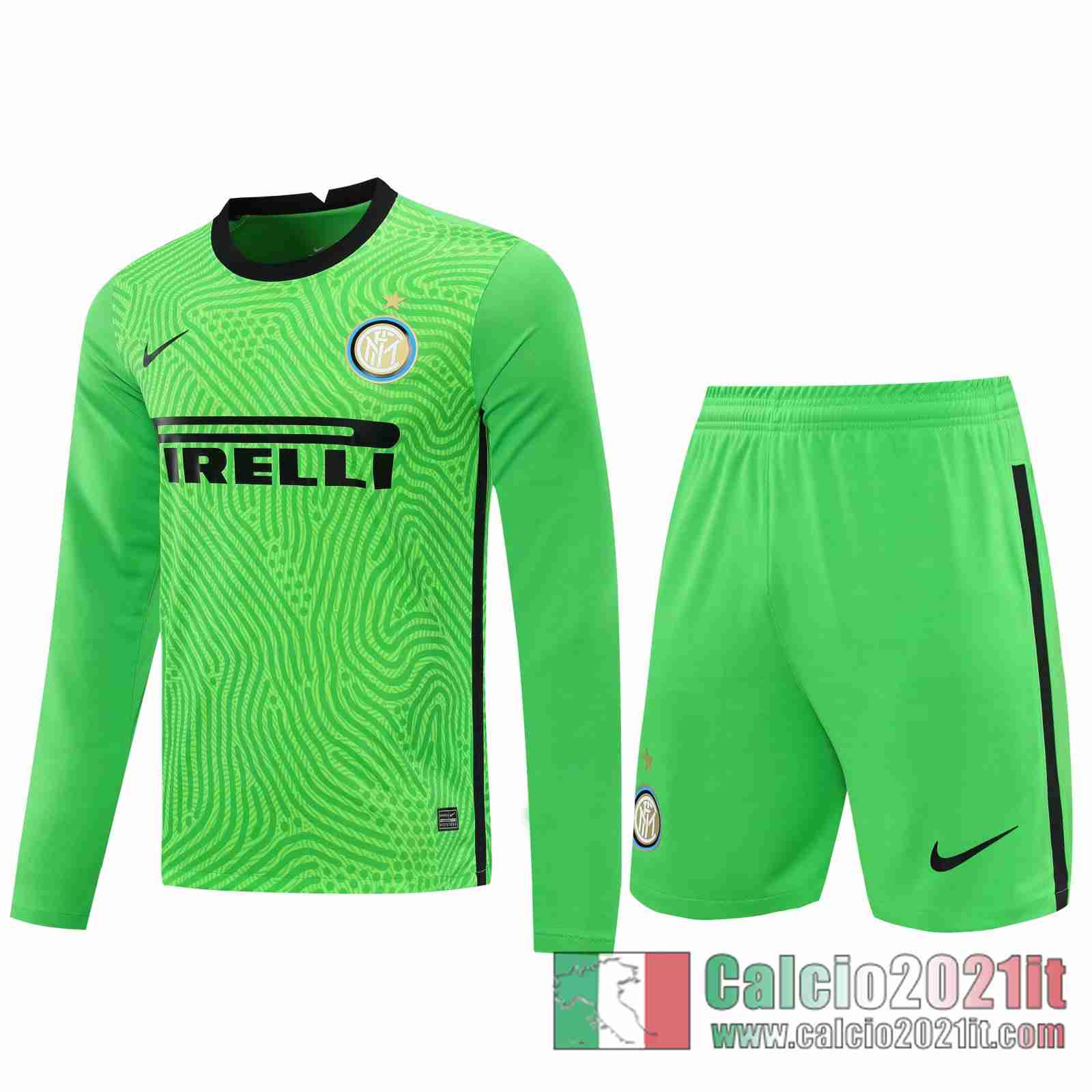 Inter Milan Maglie Calcio Portiere Manica Lunga verde 2020 2021