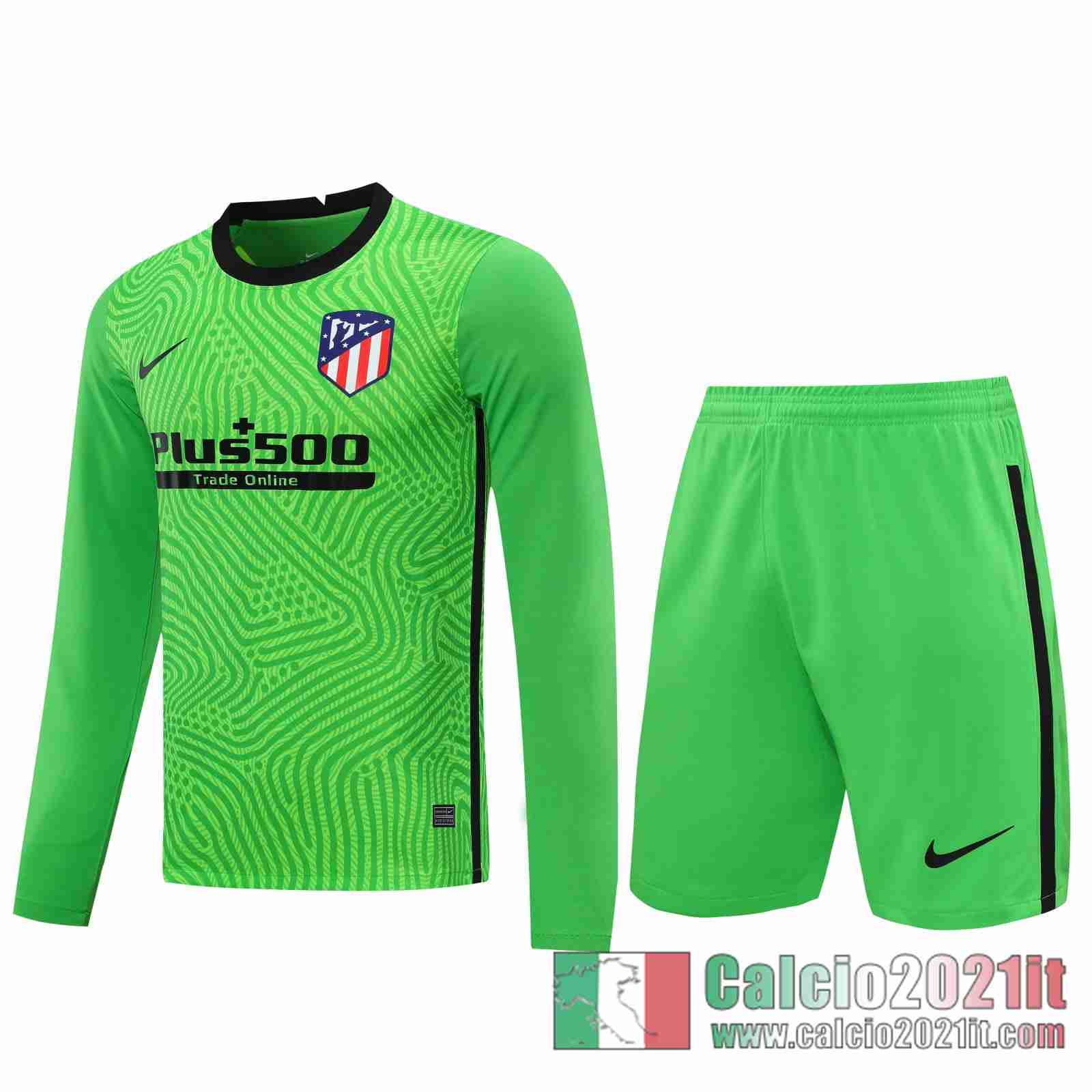 Atletico Madrid Maglie Calcio Portiere Manica Lunga verde 2020 2021