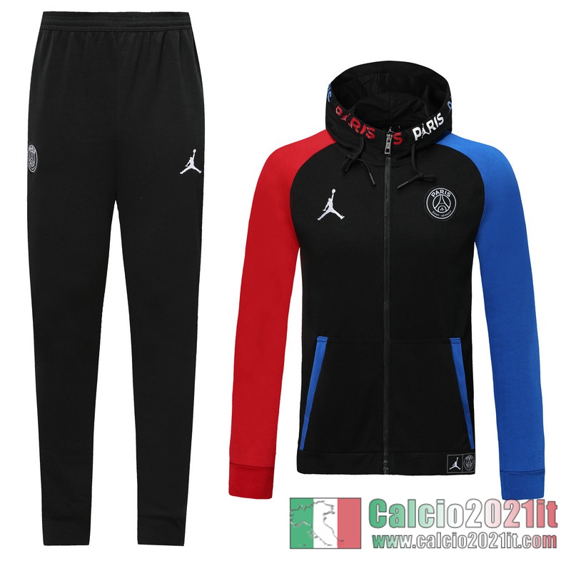 PSG Jordan Full-Zip Giacca Cappuccio black 2020 2021 J121