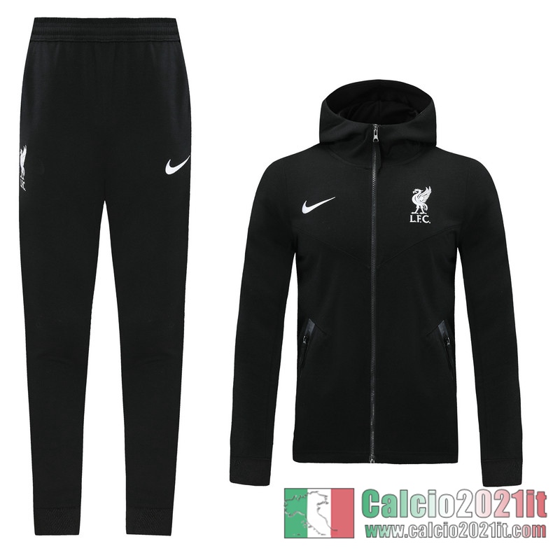 Liverpool Full-Zip Giacca Cappuccio black 2020 2021 J130