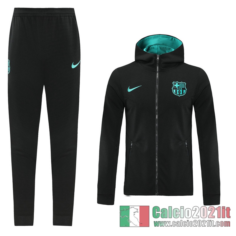 Barcellona Full-Zip Giacca Cappuccio black 2020 2021 J140