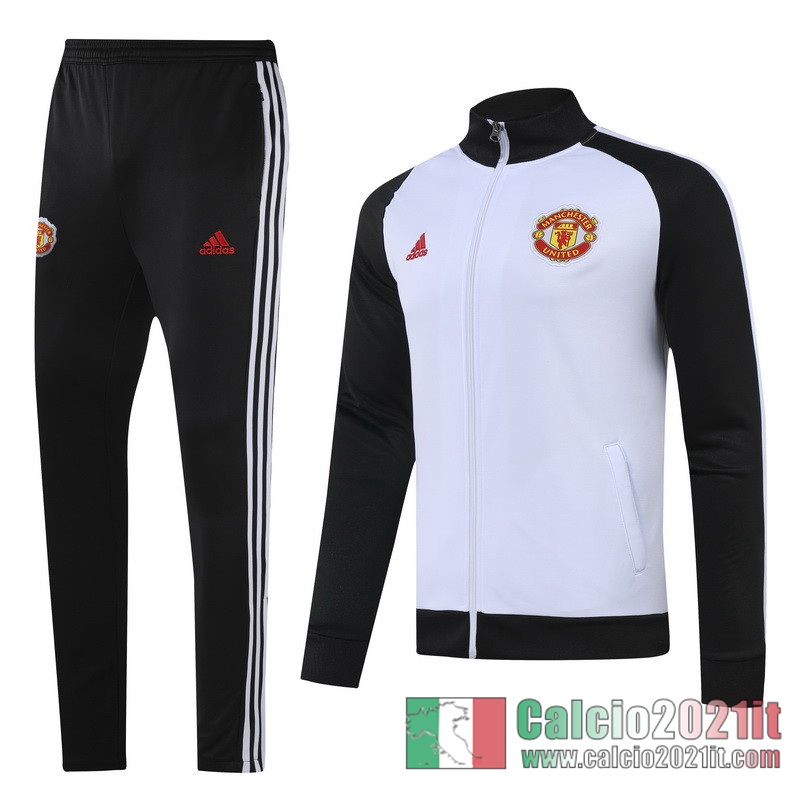 Manchester United Full-Zip Giacca white 2020 2021 J153