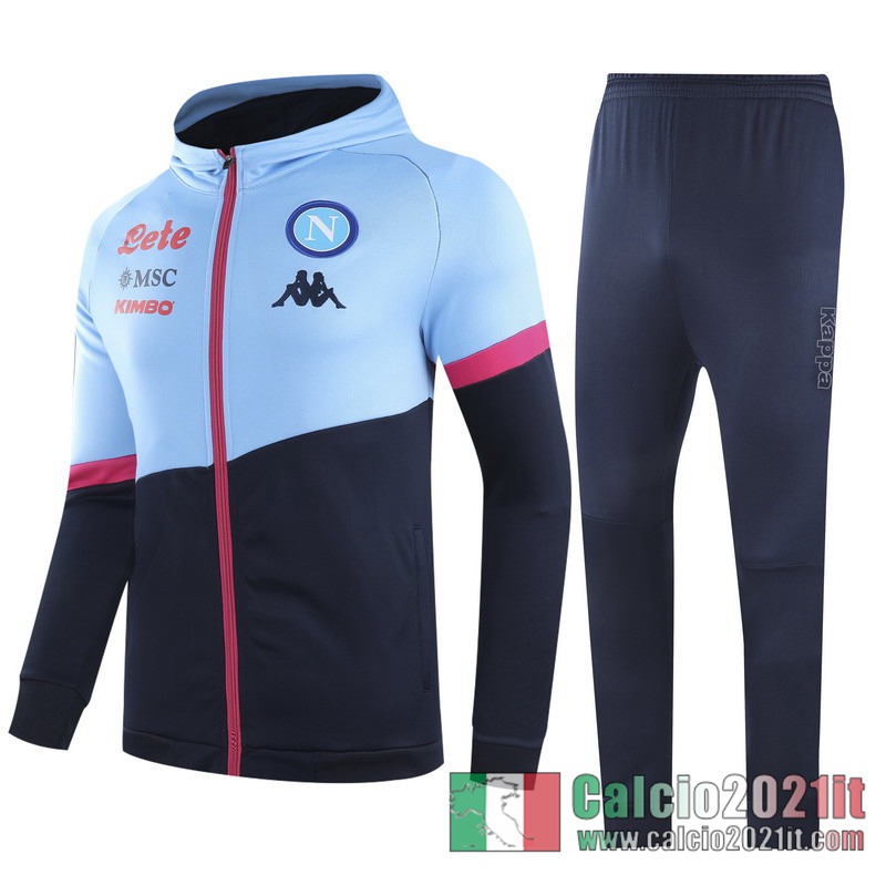 SSC Napoli Full-Zip Giacca light blue / dark blue 2020 2021 J162
