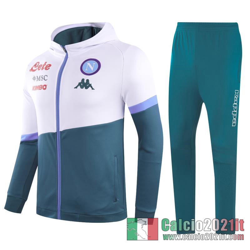 SSC Napoli Full-Zip Giacca White / green 2020 2021 J163