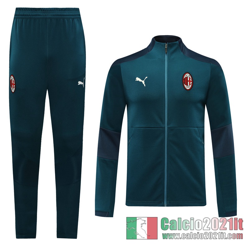 AC Milan Full-Zip Giacca dark green Formazione 2020 2021 J66