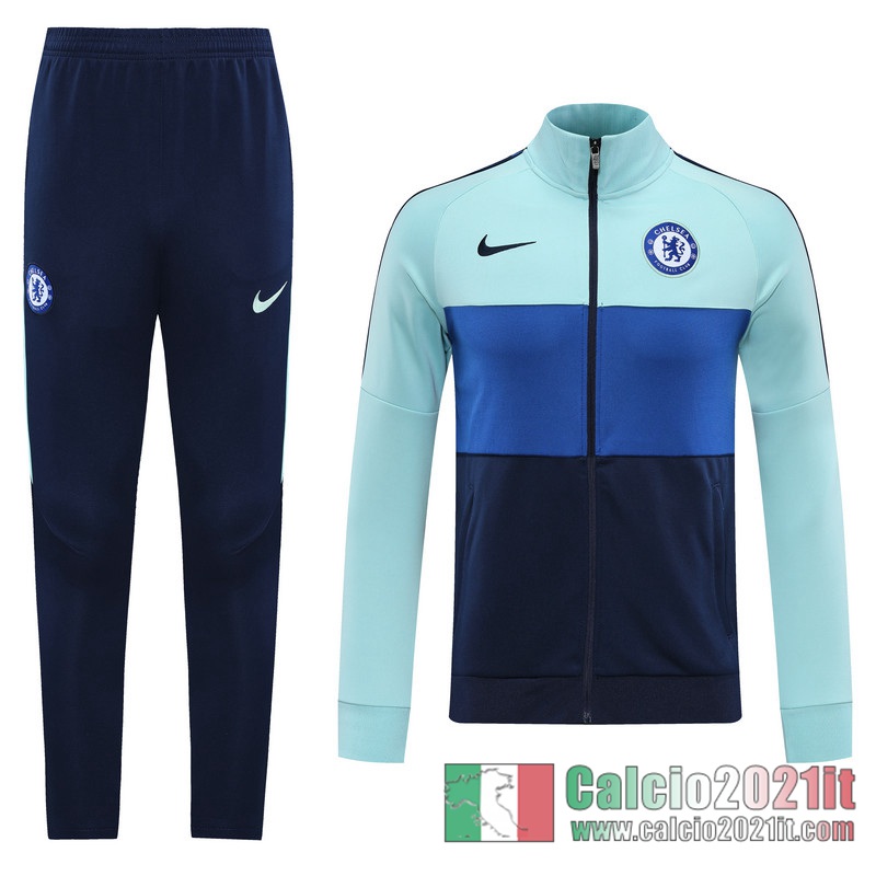 Chelsea Full-Zip Giacca Light blue/dark blue/black Versione del giocatore 2020 2021 J79