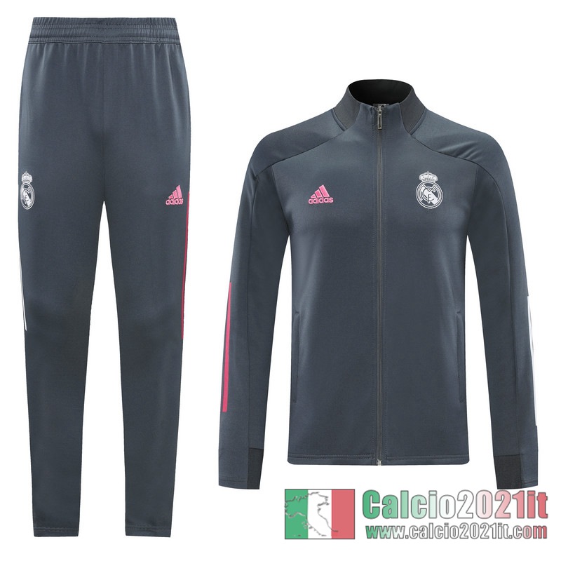 Real Madrid Full-Zip Giacca Dark gray Formazione 2020 2021 J86