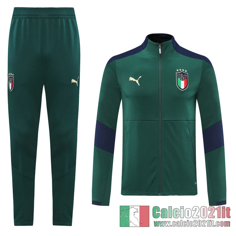 Italia Full-Zip Giacca Dark green Formazione 2020 2021 J89