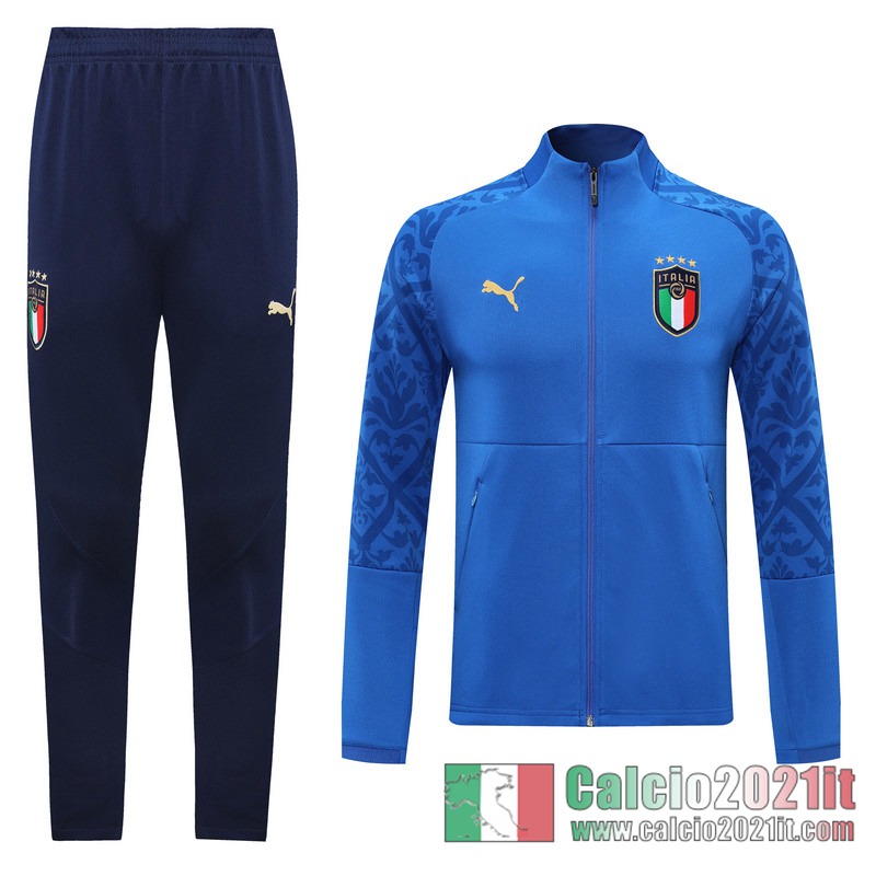 Italia Full-Zip Giacca blue Formazione 2020 2021 J98