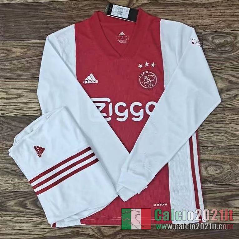 Ajax Prima Maglie Calcio Manica Lunga 2020 2021