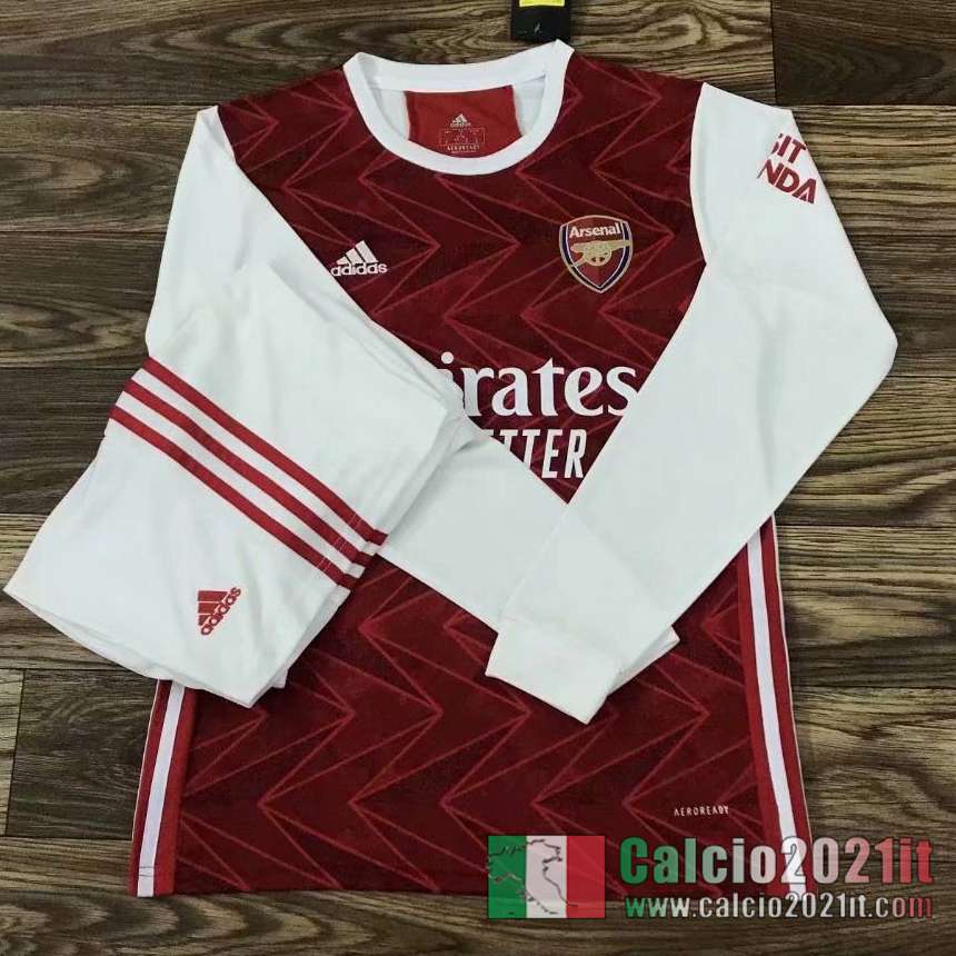 Arsenal Prima Maglie Calcio Manica Lunga 2020 2021