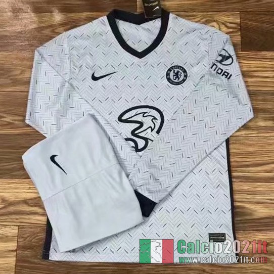 Chelsea Seconda Maglia Calcio Manica Lunga 2020 2021