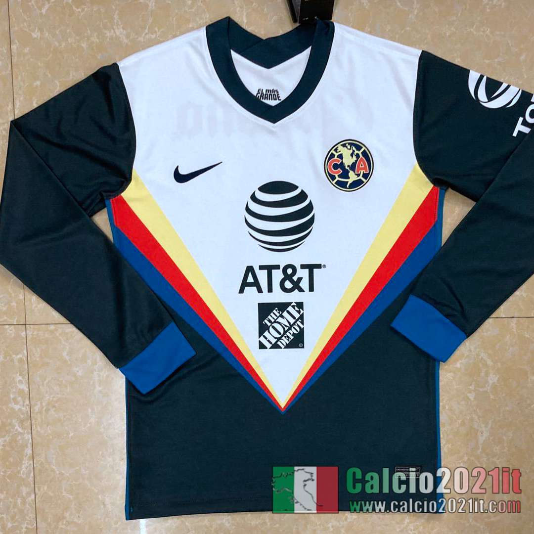 Club America Seconda Maglia Calcio Manica Lunga 2020 2021