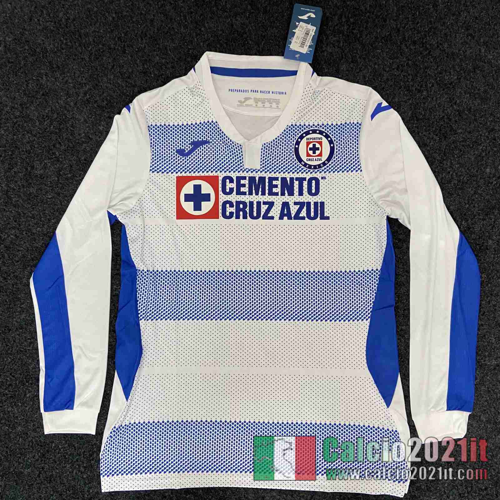 Cruz Azul Seconda Maglia Calcio Manica Lunga 2020 2021