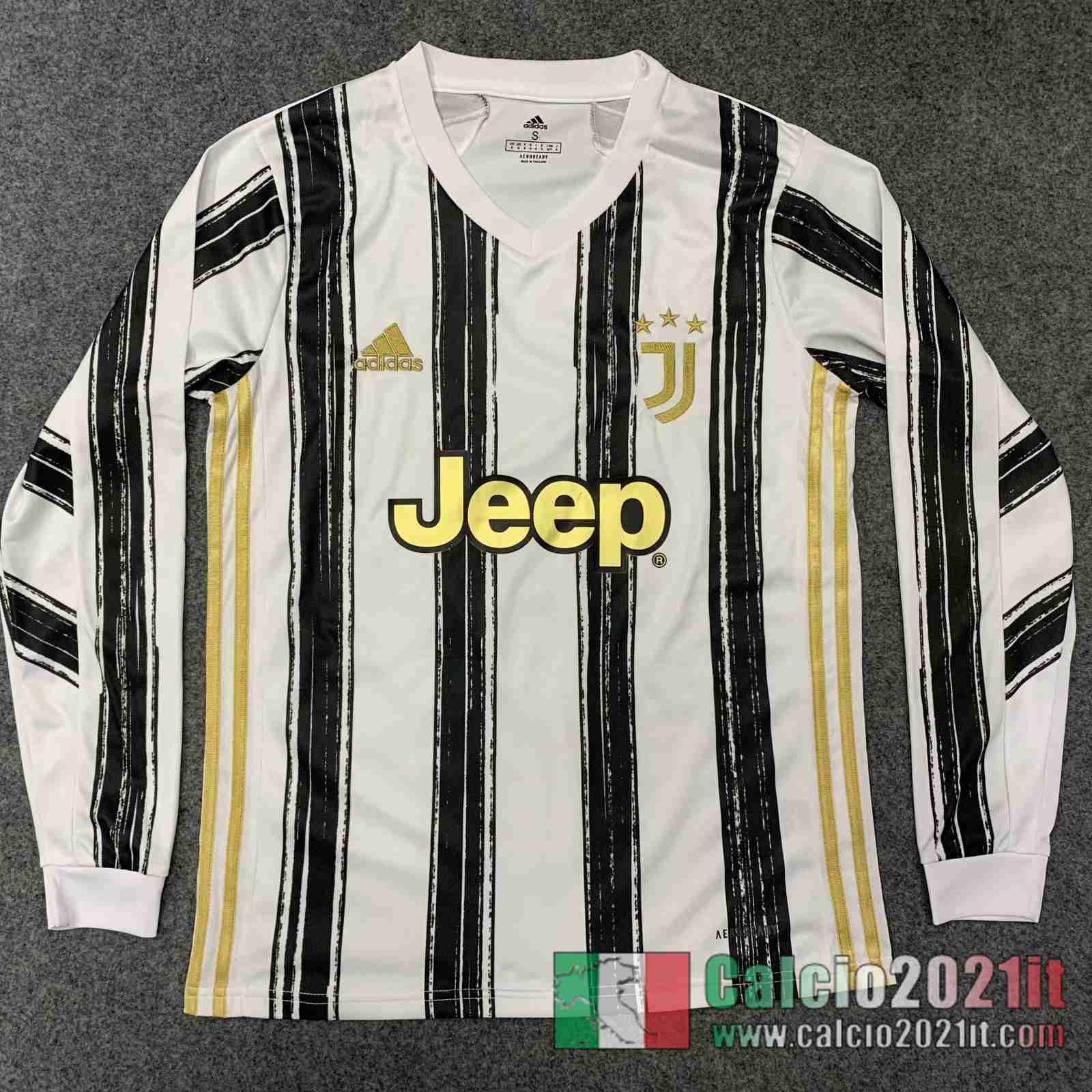 Juventus Prima Maglie Calcio Manica Lunga 2020 2021