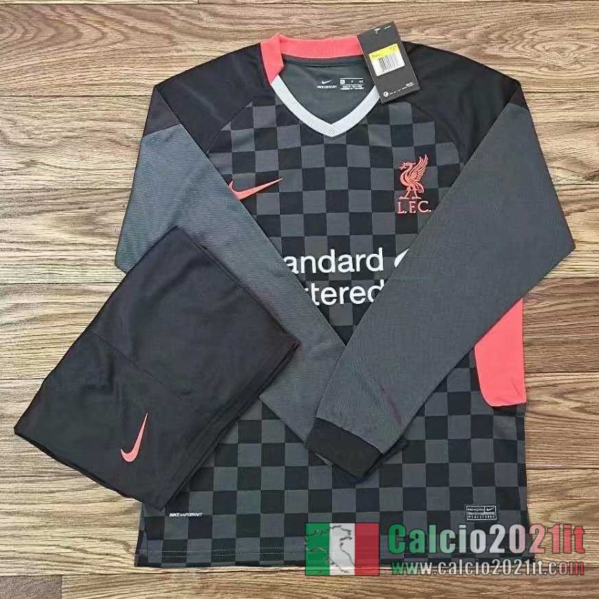 Liverpool Terza Maglie Calcio Manica Lunga 2020 2021