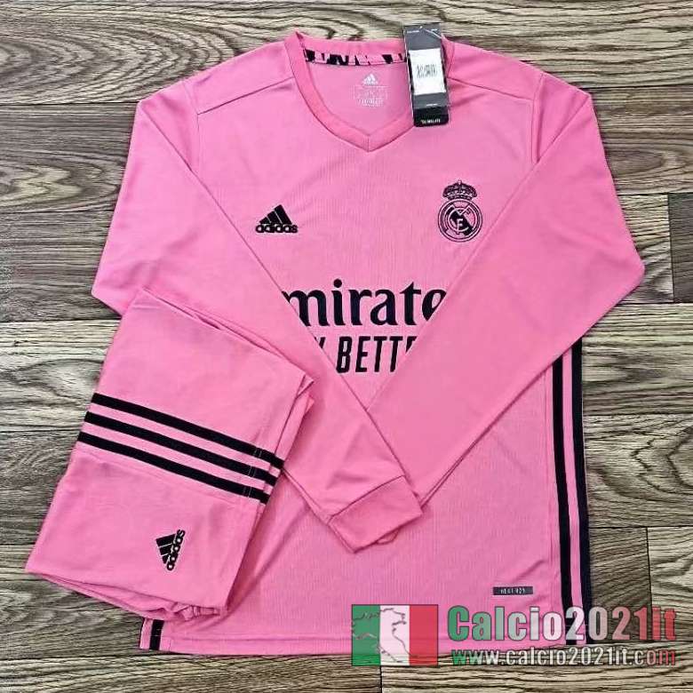 Real Madrid Seconda Maglia Calcio Manica Lunga 2020 2021