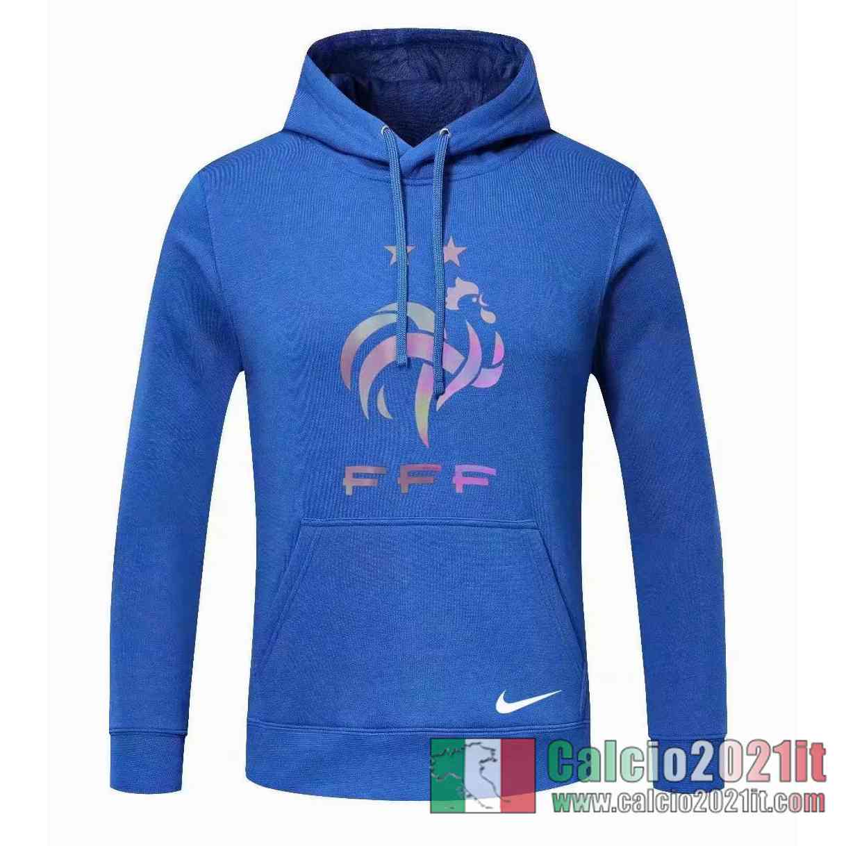 Francia Felpa Cappuccio blu 2020 2021 S33