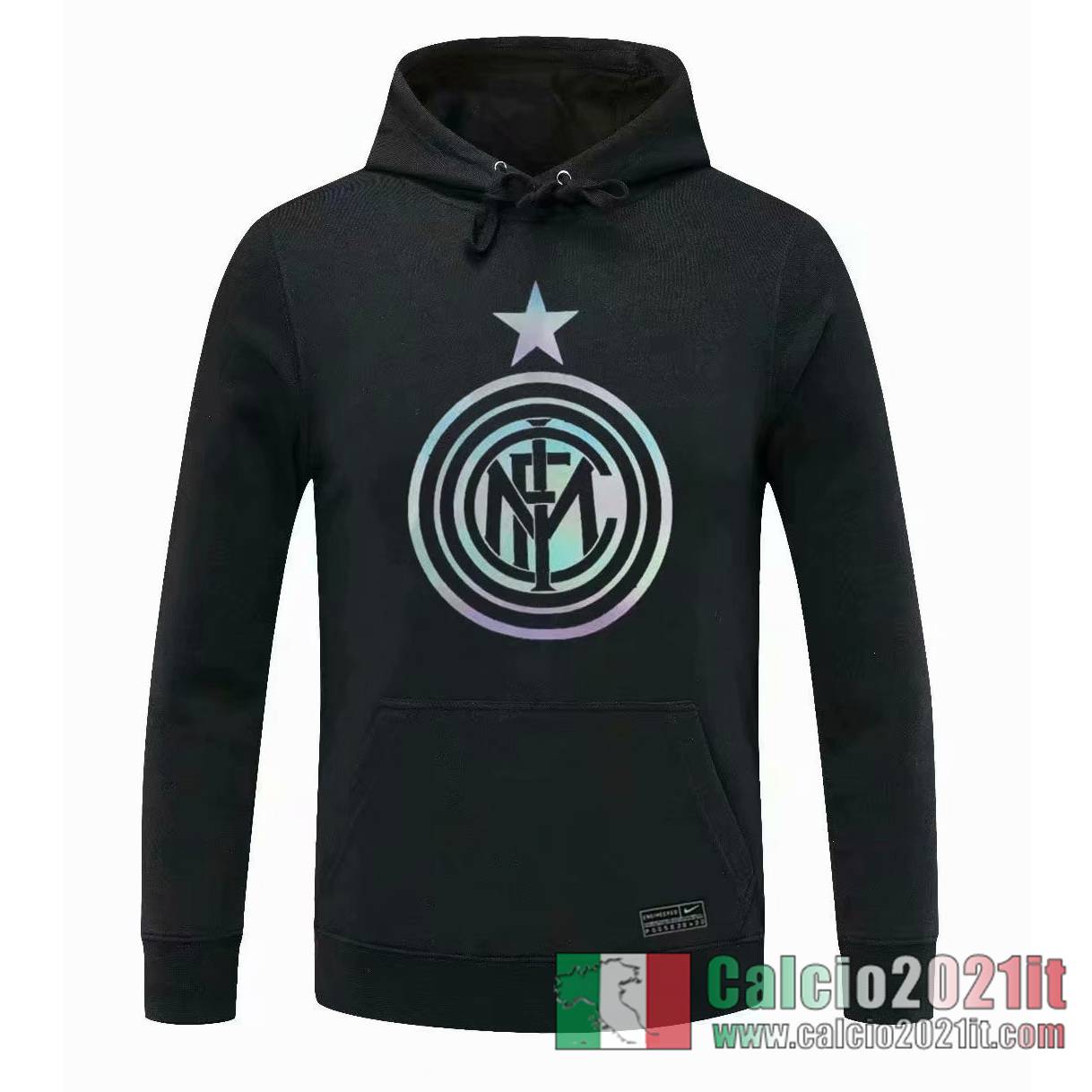 Inter Milan Felpa Cappuccio nero 2020 2021 S41