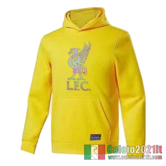 Liverpool Felpa Cappuccio giallo 2020 2021 S54