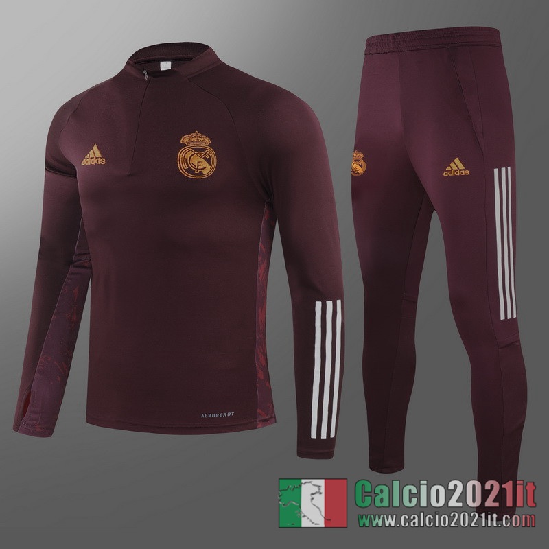 Real Madrid Tuta Calcio Uomo Claret 2020 2021 T59