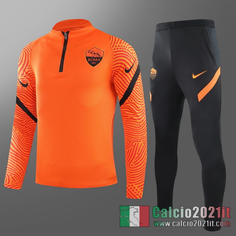 AS Rome Tuta Calcio Uomo arancia arancia 2020 2021 T68