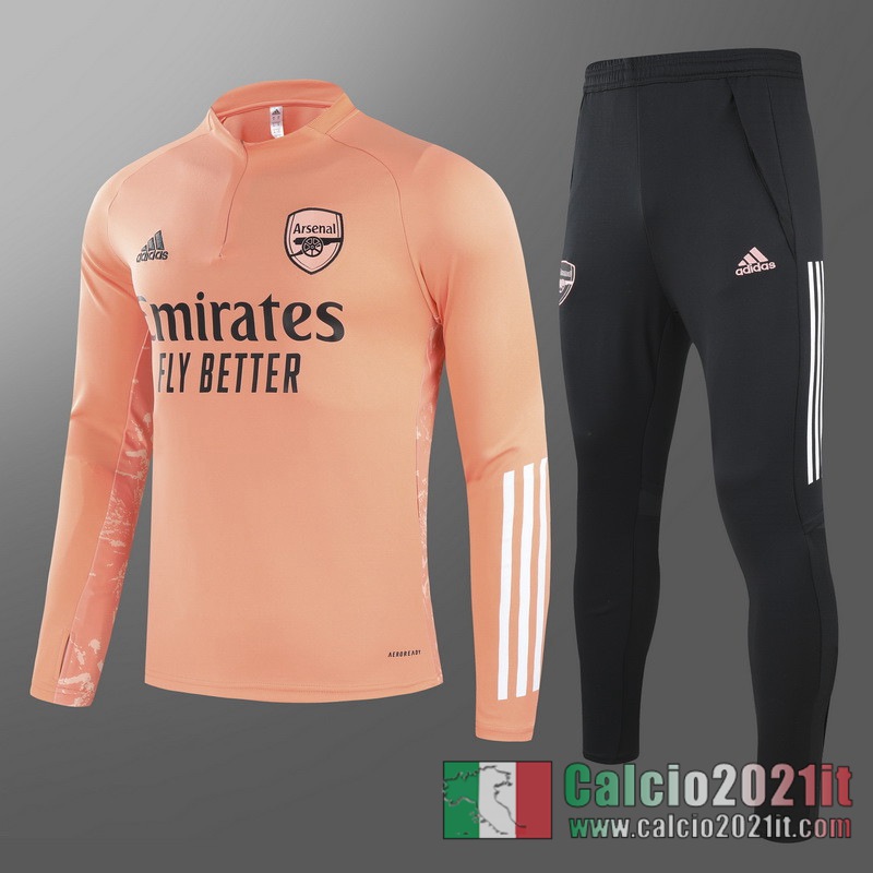 Arsenal Tuta Calcio Uomo arancia Champions League 2020 2021 T75