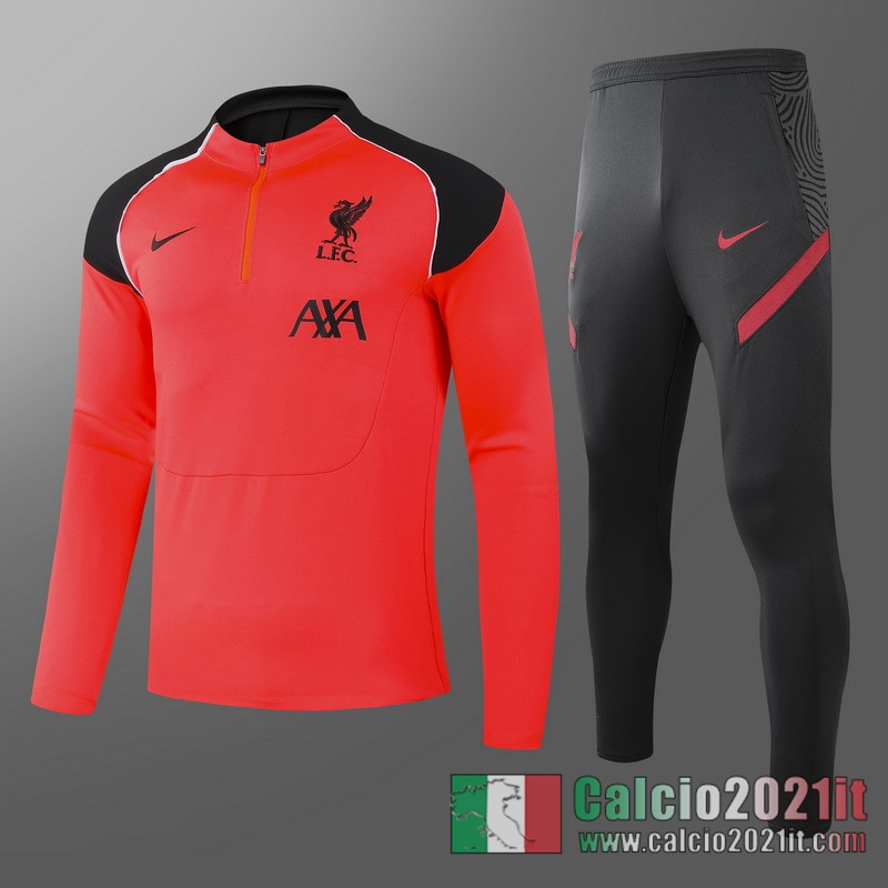 Liverpool Tuta Calcio Uomo arancia Versione del giocatore 2020 2021 T82