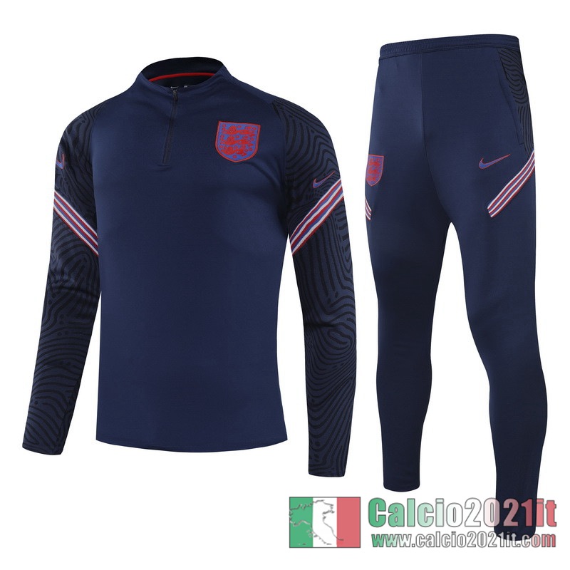 Inghilterra Tuta Calcio Bambini Marina Militare blu navy 2020 2021 TK61