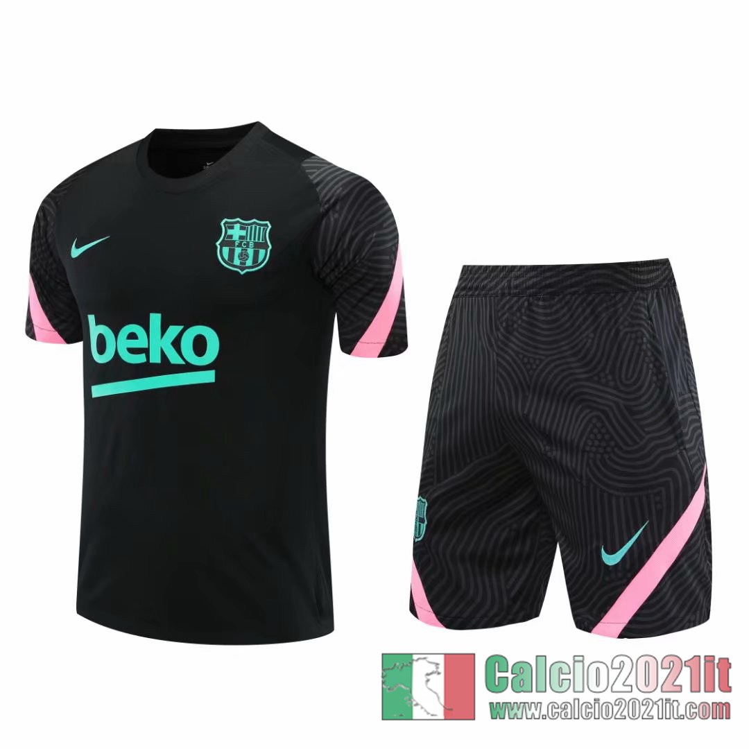 Barcellona Magliette Tuta Calcio nero 2020 2021 T108