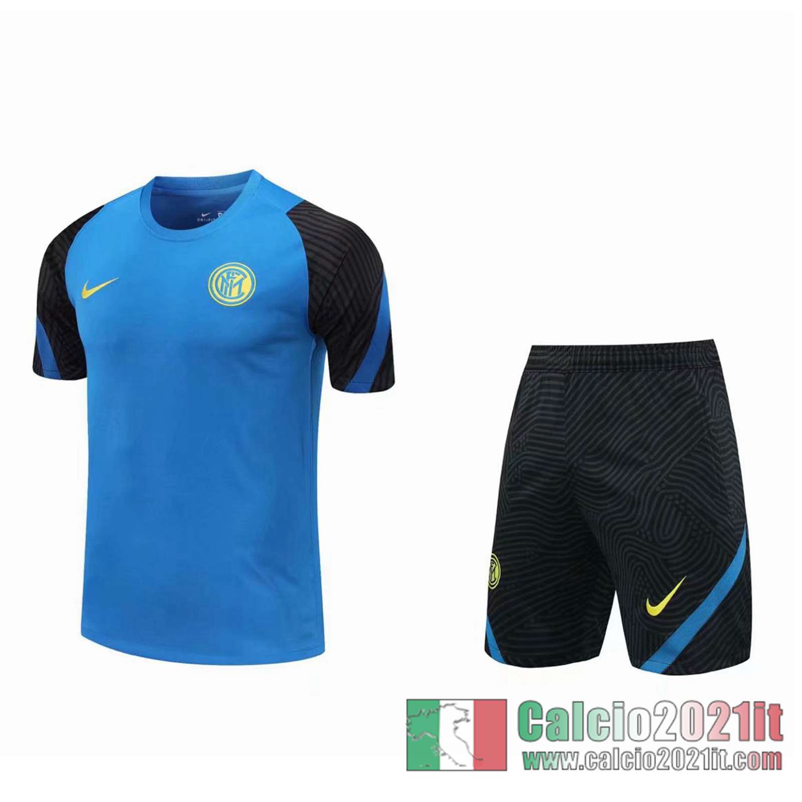 Inter Milan Magliette Tuta Calcio cielo blu 2020 2021 T120