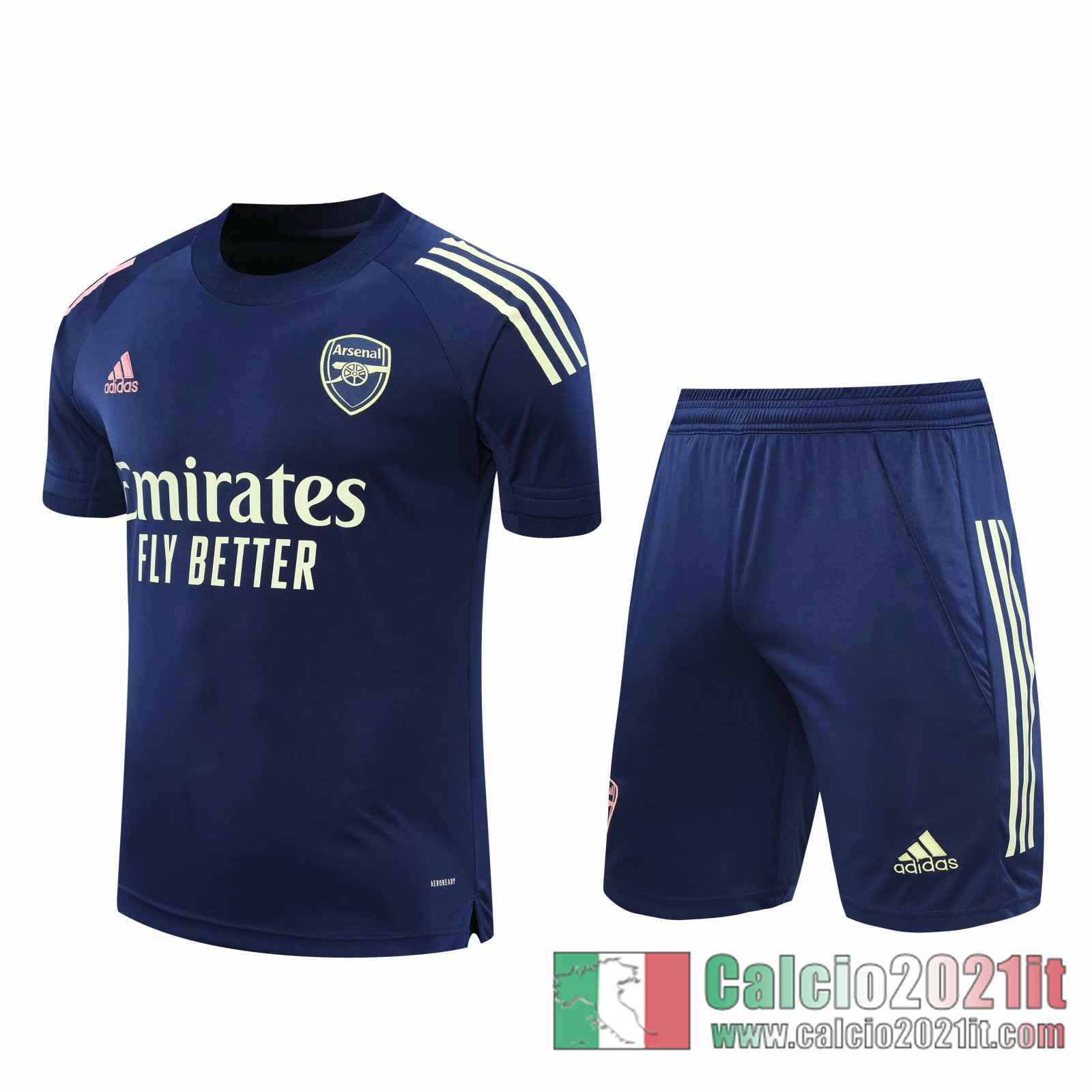 Arsenal Magliette Tuta Calcio Blu scuro 2020 2021 T123