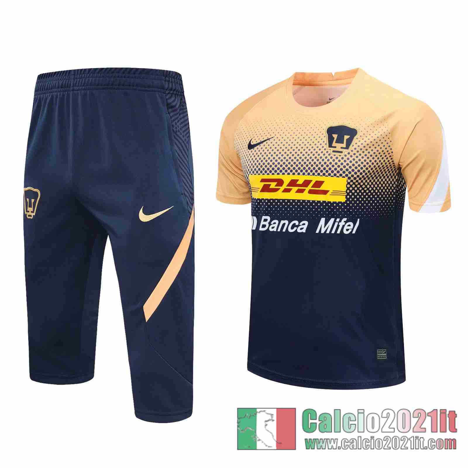 Pumas Magliette Tuta Calcio Blu navy / giallo naturale 2020 2021 T23