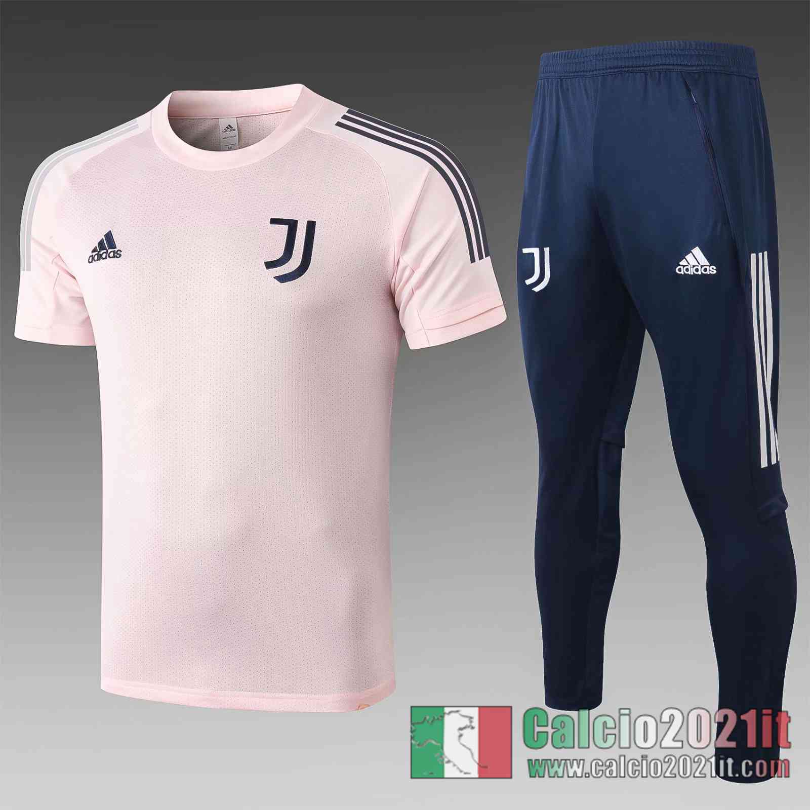 Juventus Magliette Tuta Calcio Rosa 2020 2021 T49