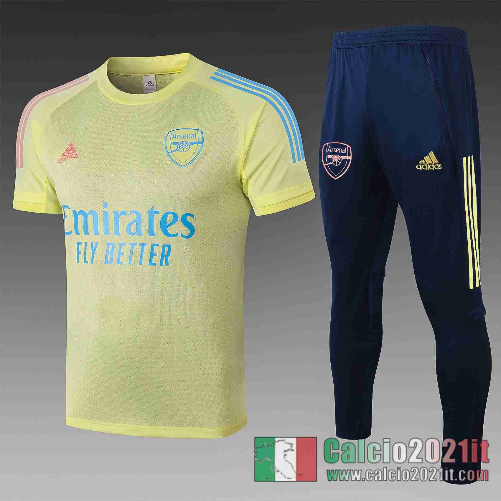 Arsenal Magliette Tuta Calcio Giallo chiaro 2020 2021 T63