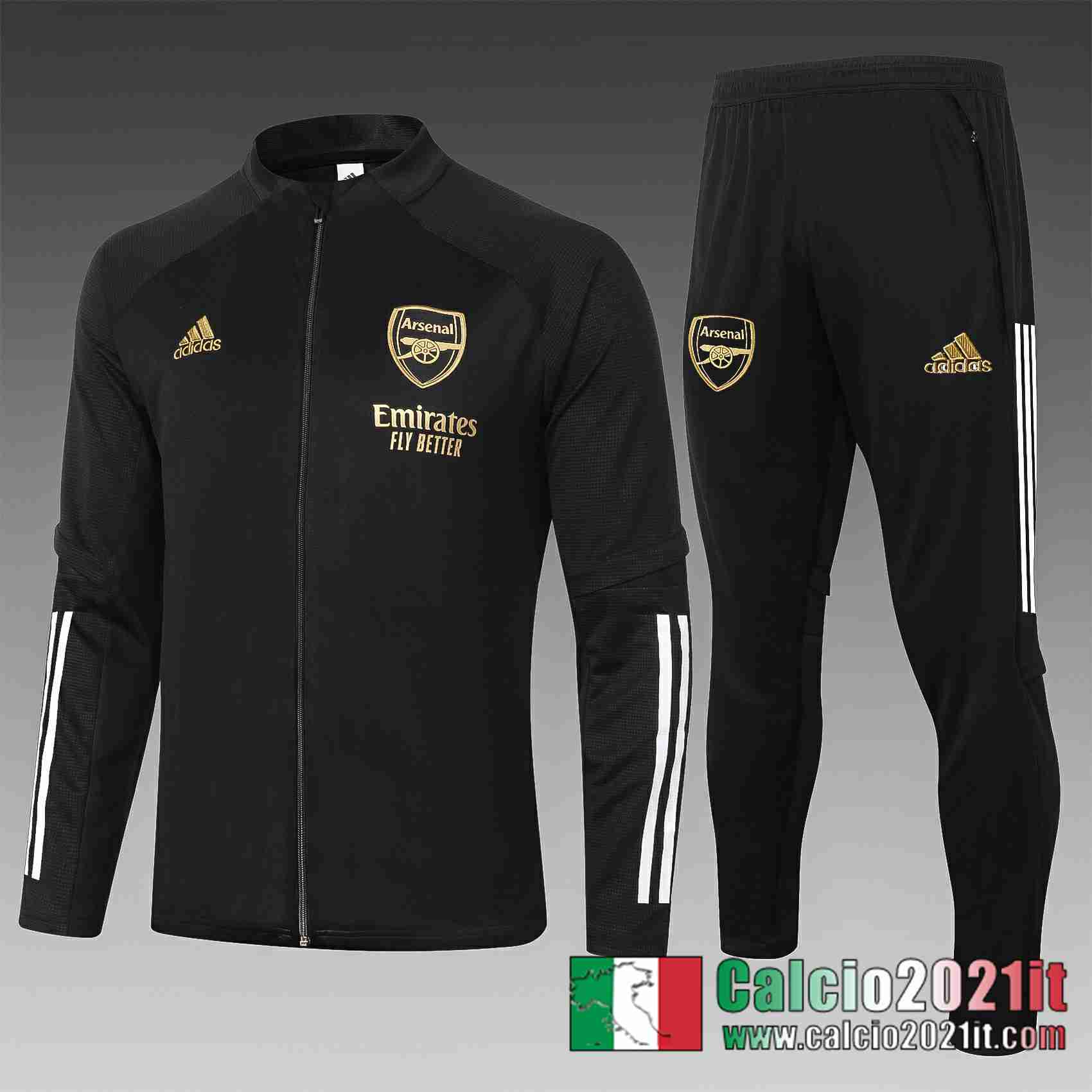 Arsenal Giacca Calcio A394 Nero 2020 2021