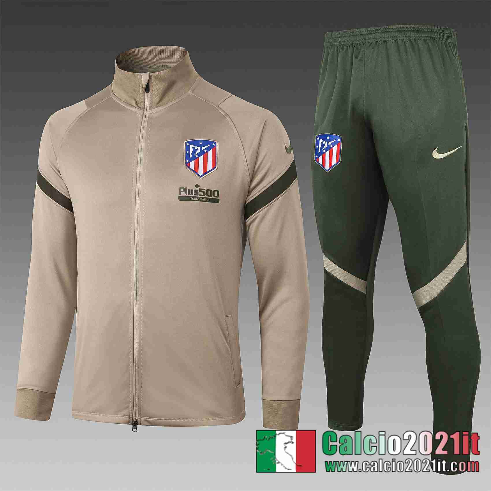 Atletico Madrid Giacca Calcio A401 Cachi 2020 2021