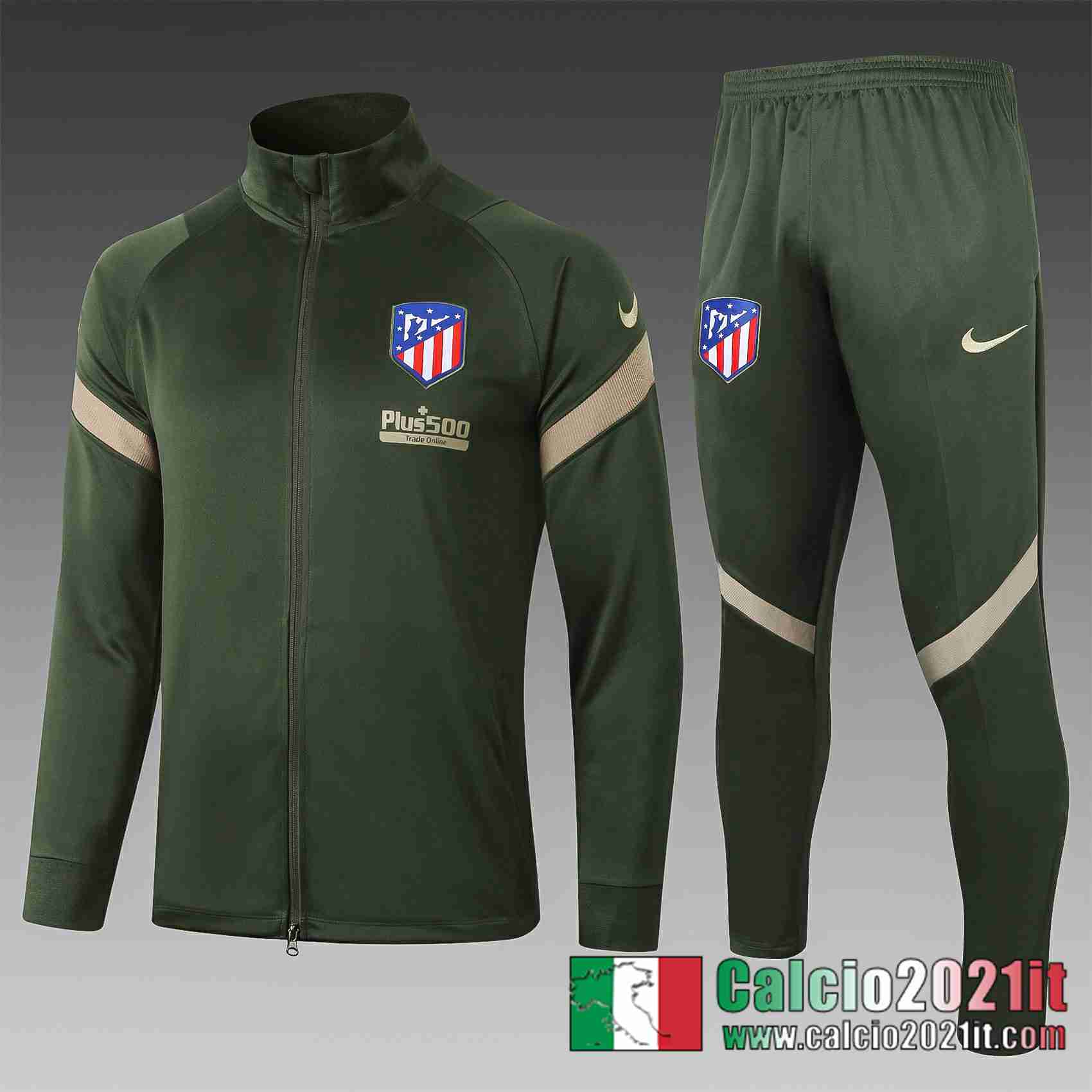 Atletico Madrid Giacca Calcio A407 Green Army 2020 2021