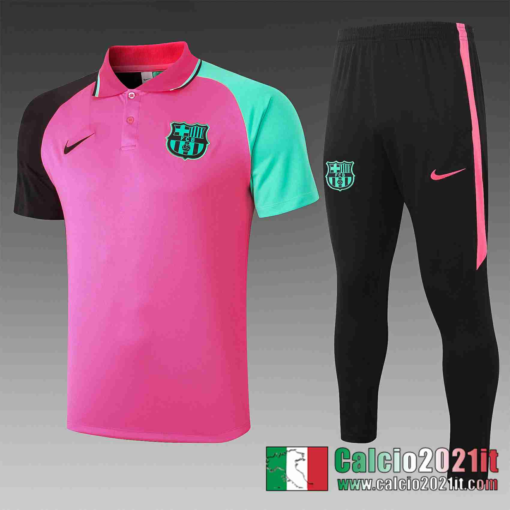 Barcellona Polo Calcio C595 rosa 2020 2021