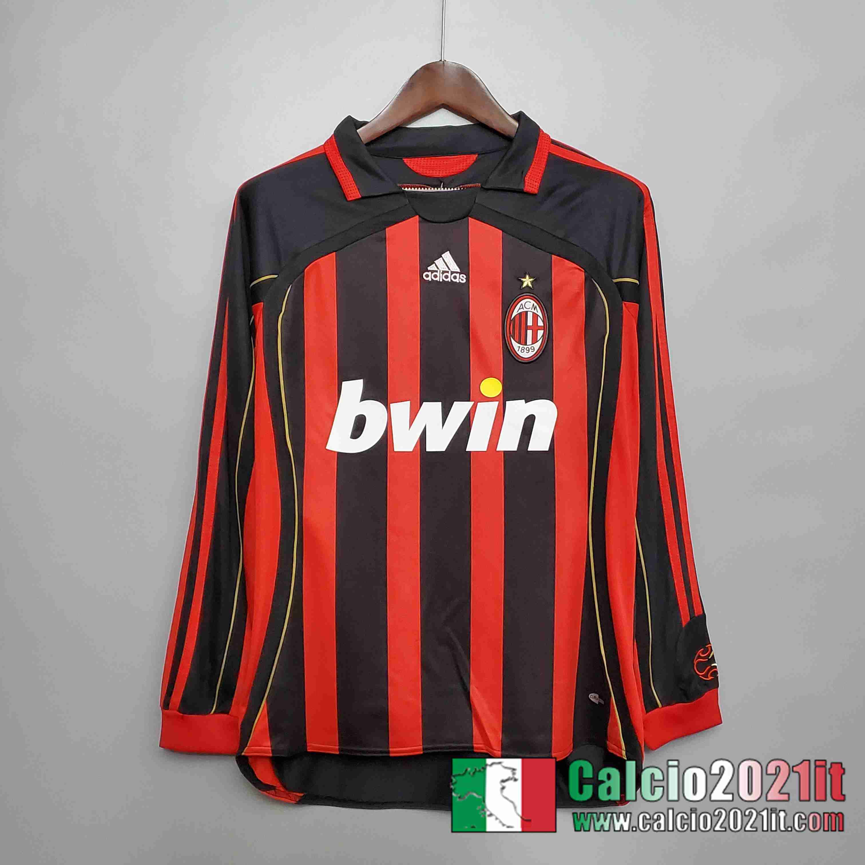 Retro Maglia Calcio 06/07 AC Milan Manica Lunga Prima