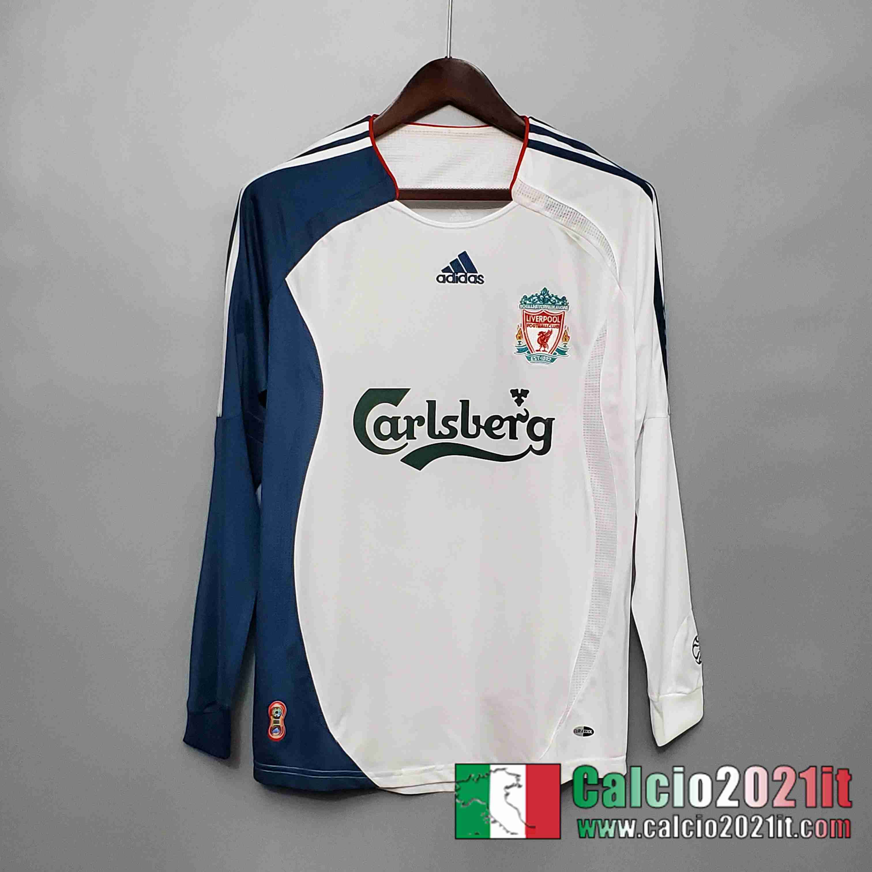 Retro Maglia Calcio 06/07 Manica Lunga Liverpool Seconda