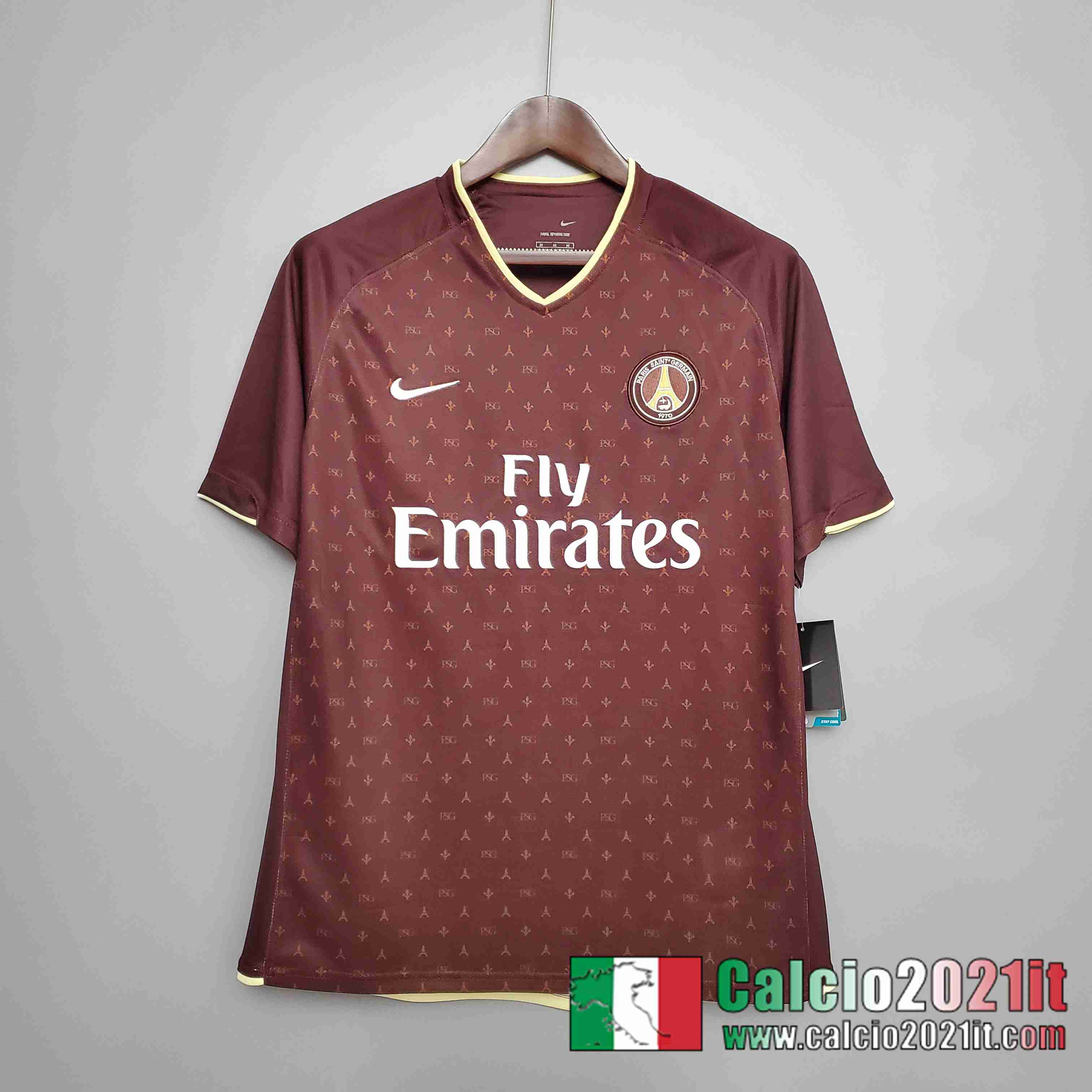 Retro Maglia Calcio 06/07 PSG Seconda rosso