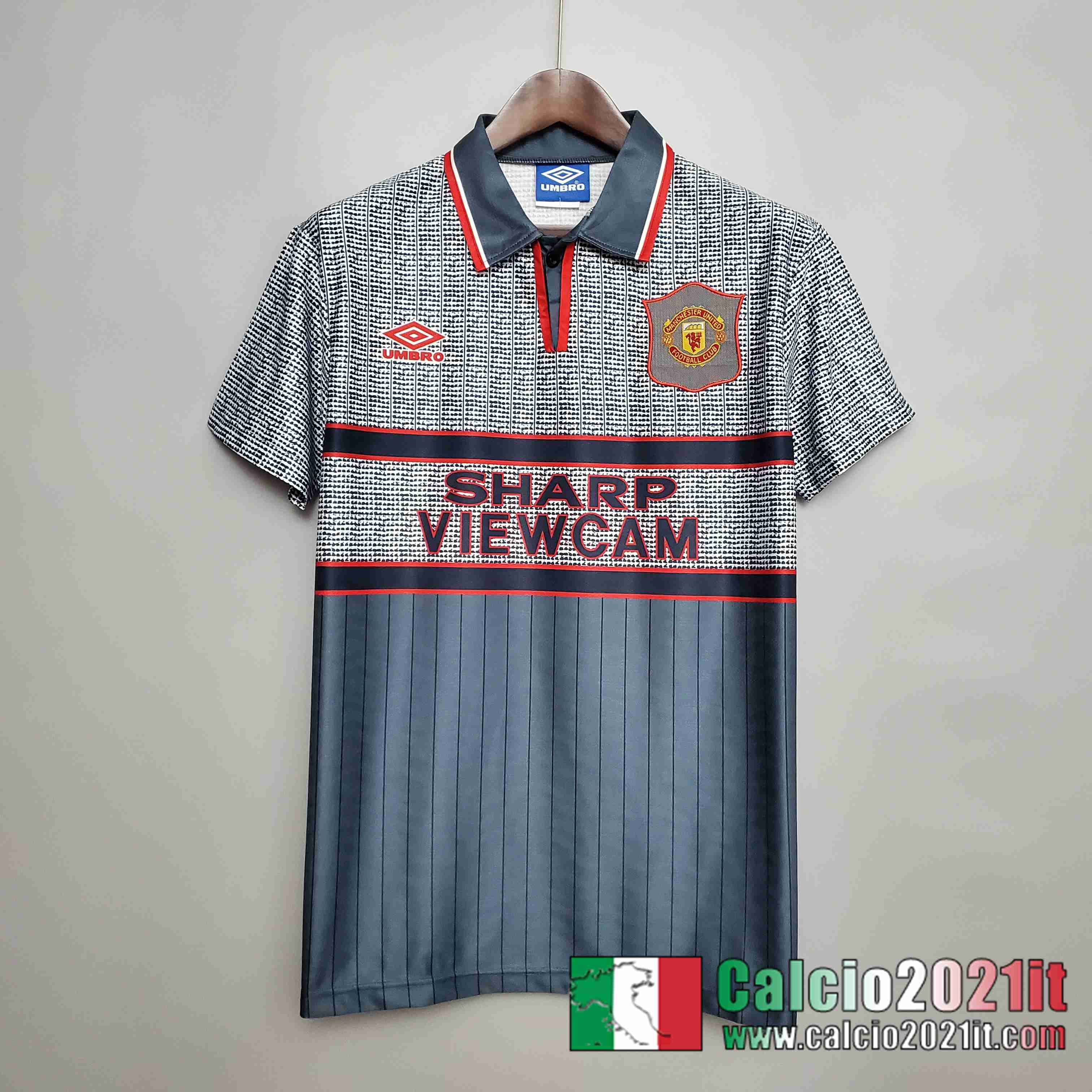 Retro Maglia Calcio 95/96 Manchester United Seconda