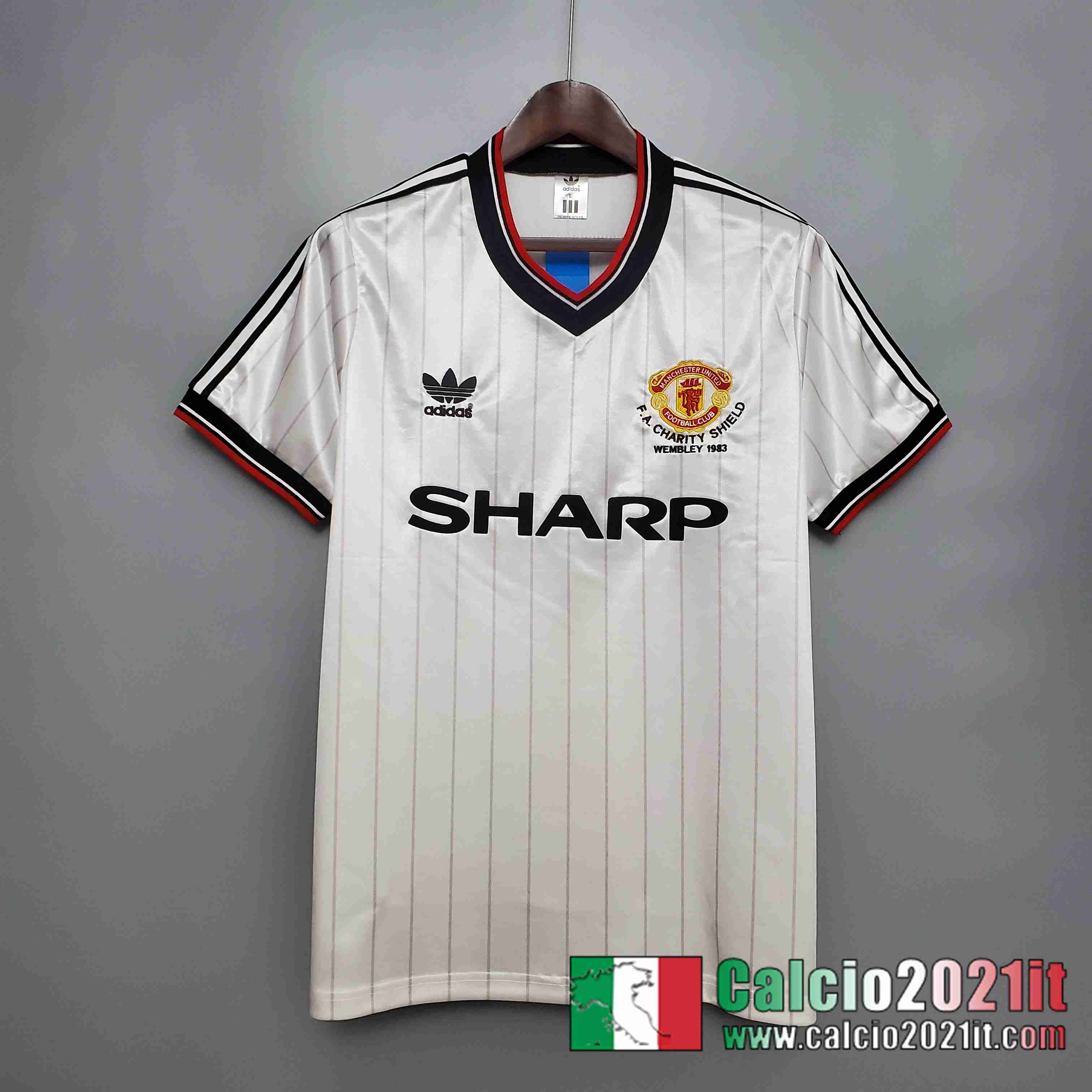 Retro Maglia Calcio Manchester United 1983 Seconda