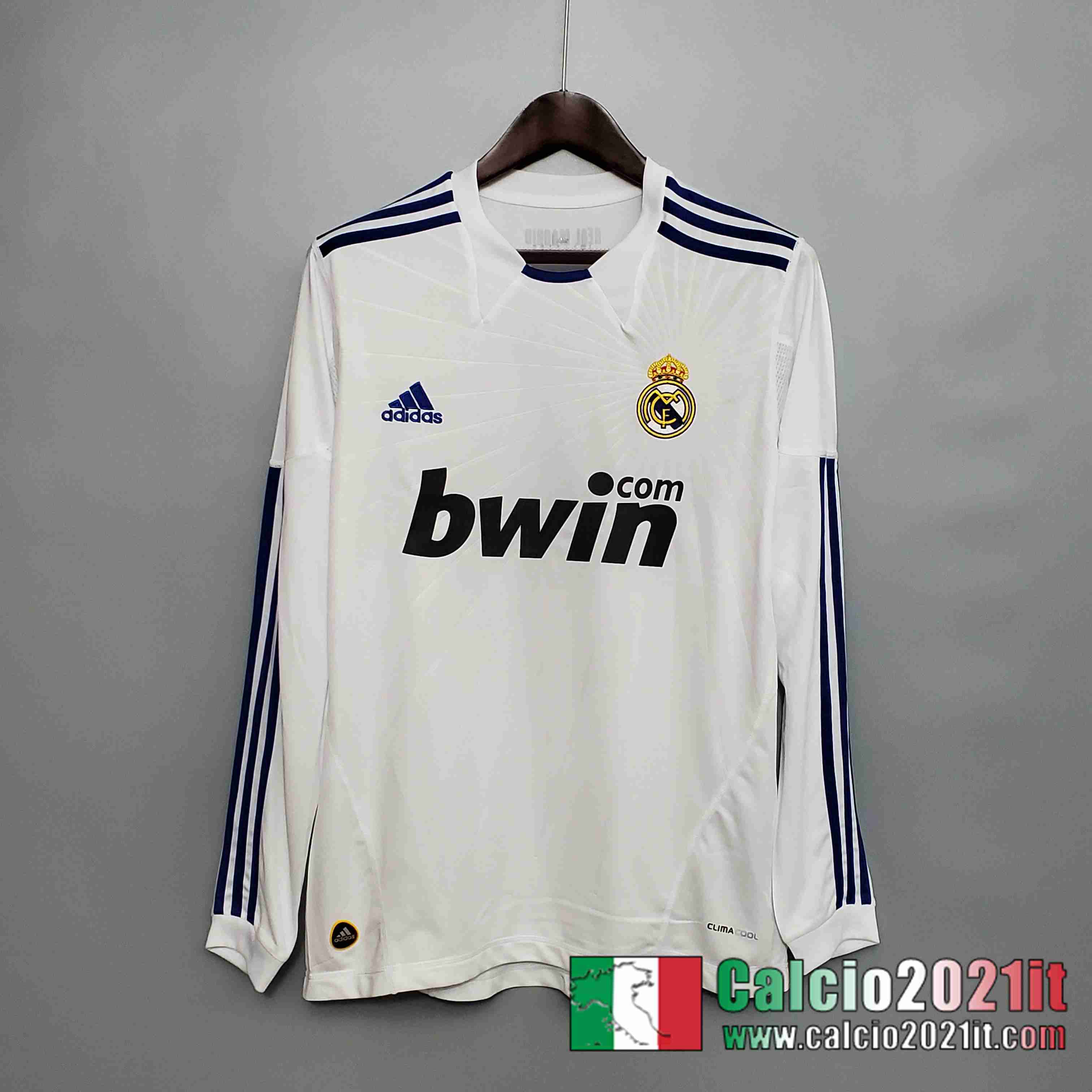 Retro Maglia Calcio Real Madrid 10/11 Manica Lunga Prima