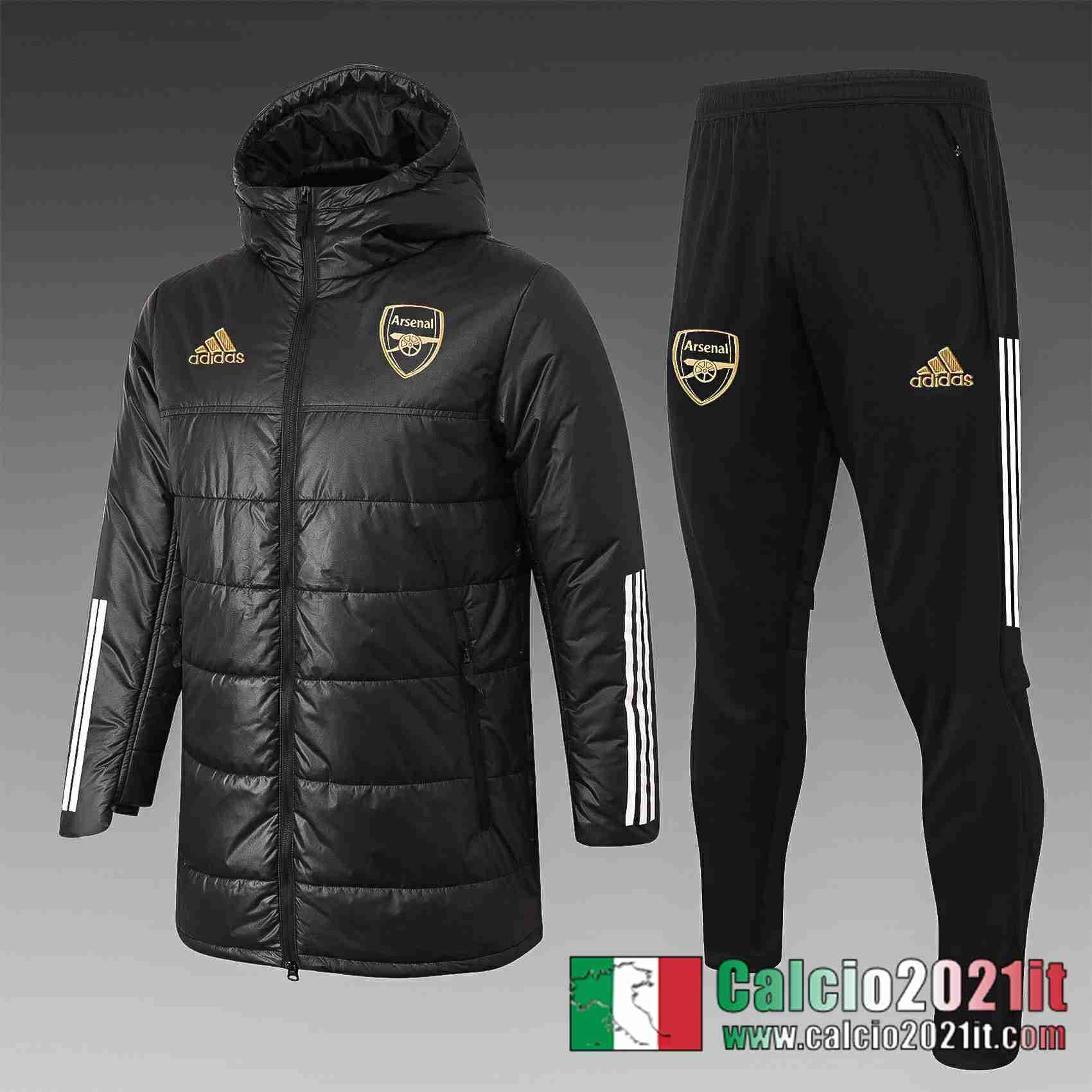 Arsenal Piumino Calcio H0018 Nero 2020 2021